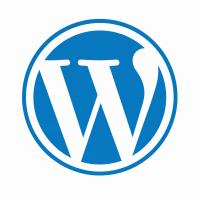 WordPress logo on white background
